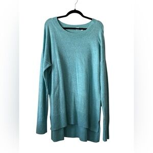GAP Women's Aqua Blue Crew Neck Sweater Size XL Tall